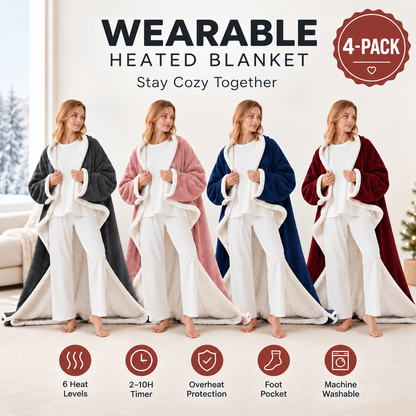 🔥Cozy Wearable Heated Blanket with Foot Pocket