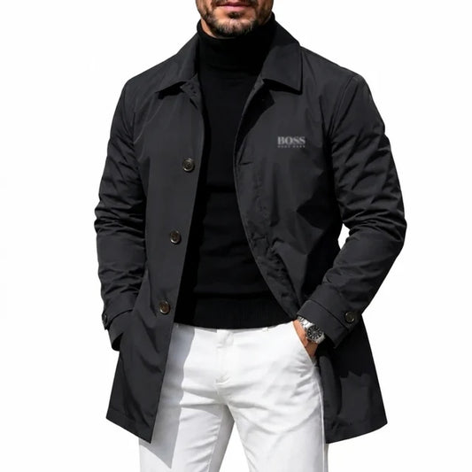 Men's Premium Classic Coat – Elegant Button-Front Design