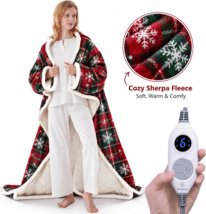 🔥Cozy Wearable Heated Blanket with Foot Pocket