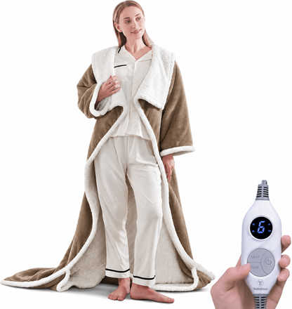 🔥Cozy Wearable Heated Blanket with Foot Pocket