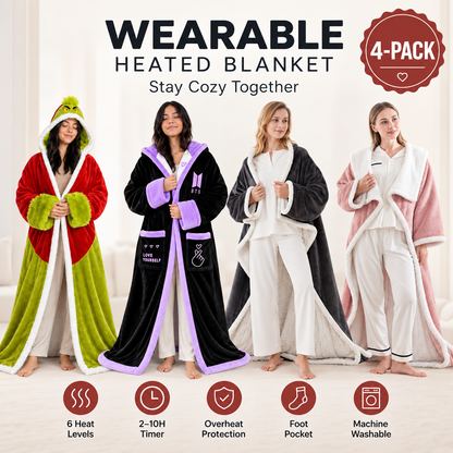 🔥Cozy Wearable Heated Blanket with Foot Pocket