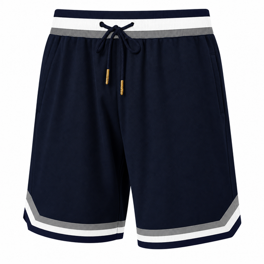 🔥Regular Fit Letter & Number Print Drawstring Waist Jersey Basketball Shorts