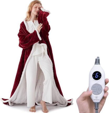 🔥Cozy Wearable Heated Blanket with Foot Pocket