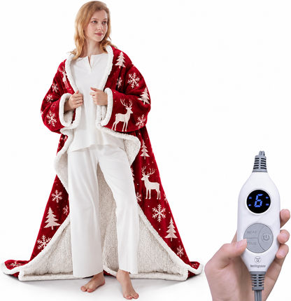 🔥Cozy Wearable Heated Blanket with Foot Pocket