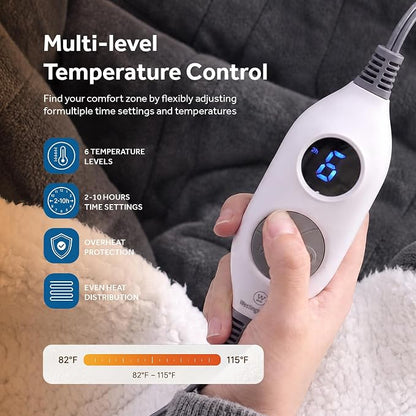 🔥Cozy Wearable Heated Blanket with Foot Pocket