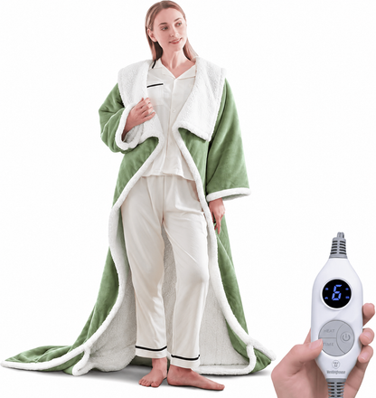 🔥Cozy Wearable Heated Blanket with Foot Pocket