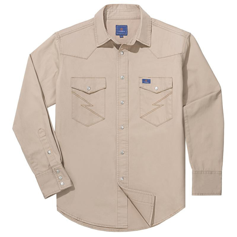 ✨Men’s Stone-Washed Denim Work Shirt