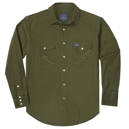 ✨Men’s Stone-Washed Denim Work Shirt