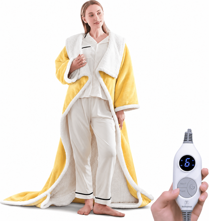 🔥Cozy Wearable Heated Blanket with Foot Pocket