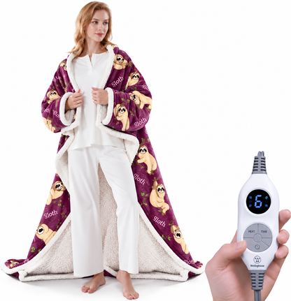 🔥Cozy Wearable Heated Blanket with Foot Pocket